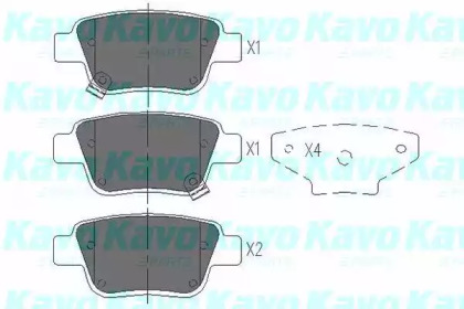 Колодки тормозные KAVO PARTS KBP-9019