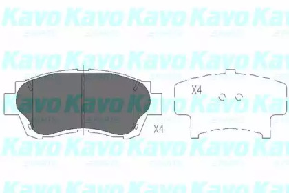 Колодки гальмівні KAVO PARTS KBP-9042