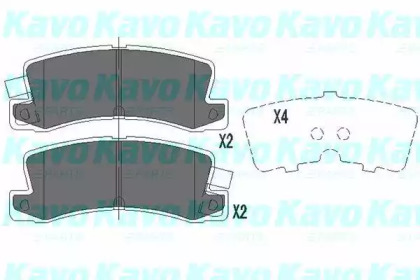 Колодки тормозные KAVO PARTS KBP-9058