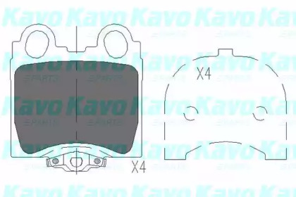 Колодки гальмівні KAVO PARTS KBP-9066