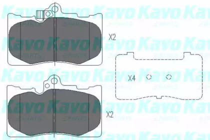 Колодки гальмівні KAVO PARTS KBP-9085