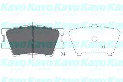 Колодки тормозные KAVO PARTS KBP-9086
