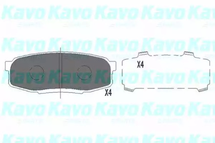 Колодки гальмівні KAVO PARTS KBP-9099