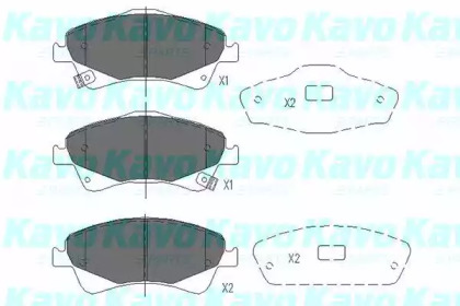 Колодки гальмівні KAVO PARTS KBP-9103