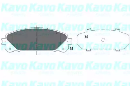 Колодки тормозные KAVO PARTS KBP-9116