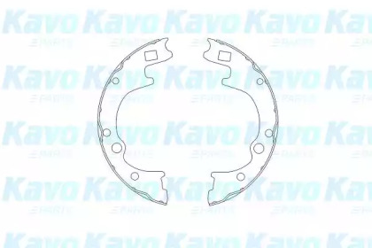Комлект тормозных накладок KAVO PARTS KBS-4401