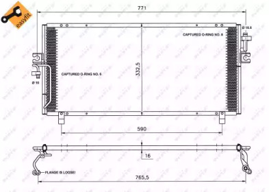 Радиатор кондиционера NRF 35195