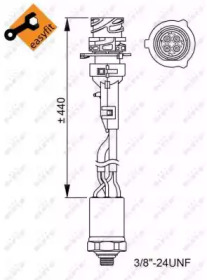 Перемикач высокого давления кондиционера NRF 38950