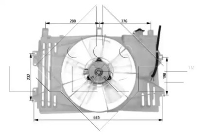 Вентилятор охолодження двигуна NRF 47053