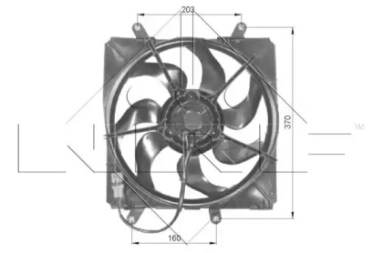 Вентилятор охлаждения двигателя NRF 47054