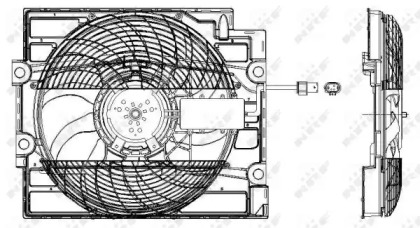 Вентилятор охолодження двигуна NRF 47211