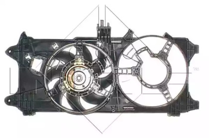 Вентилятор радиатора Doblo 1.3MJTD-1.9JTD 2000-2005 без кондиц NRF 47234