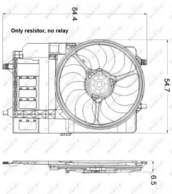Вентилятор охлаждения двигателя NRF 47301