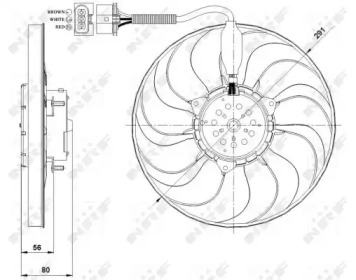 Вентилятор охлаждения двигателя NRF 47392