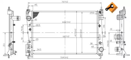 Радиатор охлаждения NRF 53455