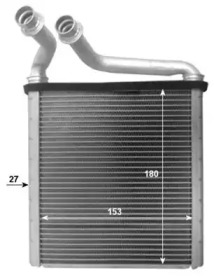Радиатор отопителя салона NRF 54205