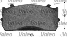 Комплект тормозных колодок VALEO 541659