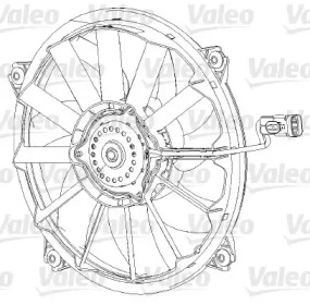Вентилятор охлаждения двигателя VALEO 696091