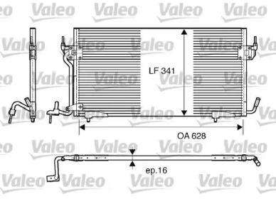 Радиатор кондиционера VALEO 817229