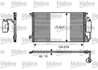 Радиатор кондиционера VALEO 817809