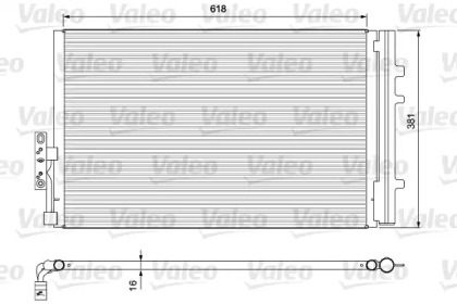 

Радиатор кондиционера VALEO 814386