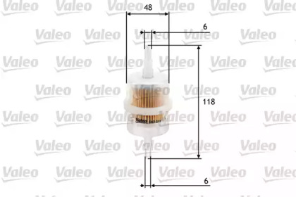Фильтр топливный VALEO 587011