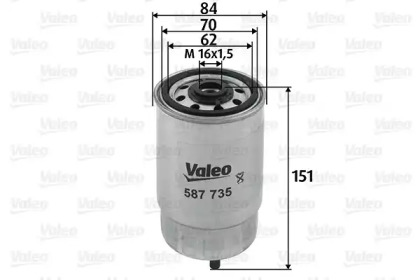 Фильтр топливный VALEO 587735