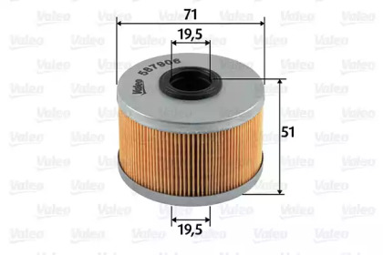 Фильтр топливный VALEO 587906