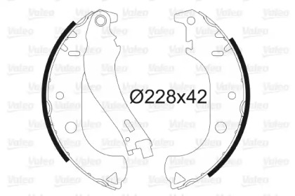 Колодки тормозные VALEO 562806