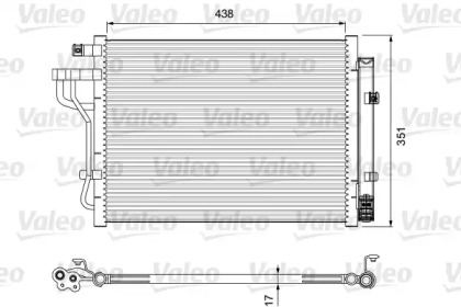 Радіатор кондиціонера VALEO 814399