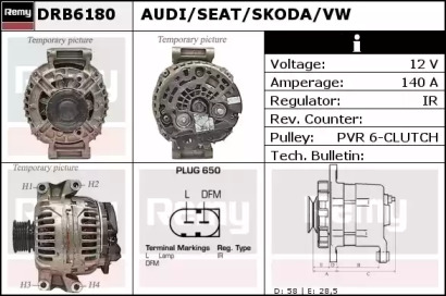 Генератор REMY DRB6180