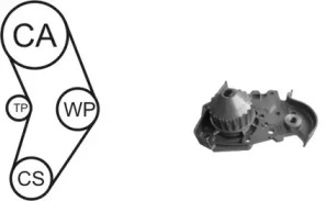 Ремкомплект ГРМ с водяным насосом AIRTEX WPK-157801