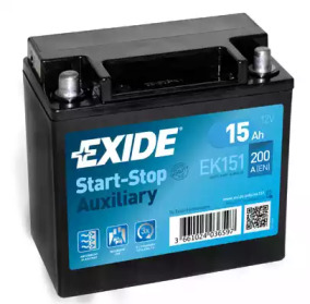 Аккумулятор 15Ач 200A EXIDE EK151