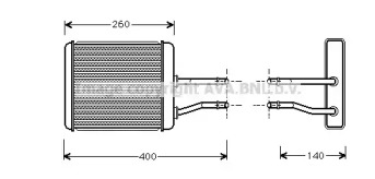 Радиатор отопителя AVA AL6073