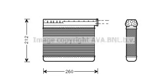 Радіатор опалення салону AVA BW6166