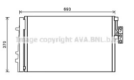 Радіатор кондиціонера AVA BWA5479D
