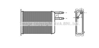Радиатор отопителя салона AVA CN6128