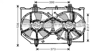 Вентилятор радиатора AVA DN7513