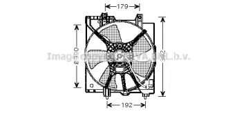Вентилятор охлаждения радиатора AVA SU7506