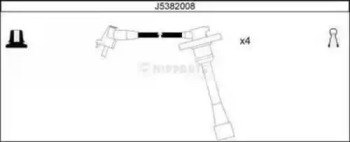 Провода зажигания высоковольтные комплект NIPPARTS J5382008