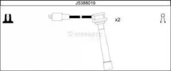 Провода зажигания высоковольтные комплект NIPPARTS J5388019
