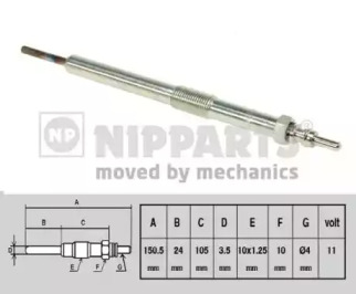 

Свеча накаливания NIPPARTS J5710402