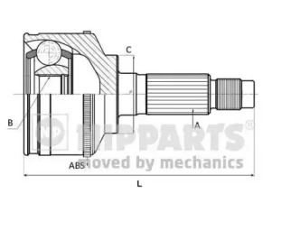 

ШРУС полуоси комплект NIPPARTS N2822184