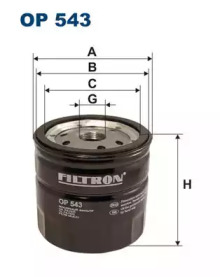 Фільтр оливи FILTRON OP543
