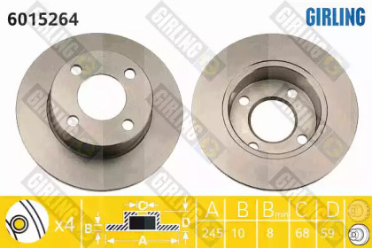 Диск гальмівний GIRLING 6015264
