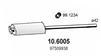 Амортизатор ASSO 10.6005