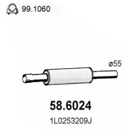 Амортизатор ASSO 58.6024