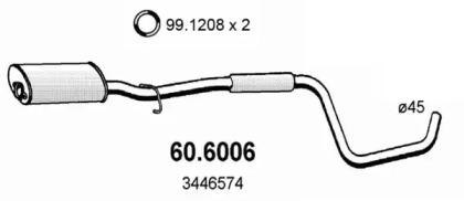 Амортизатор ASSO 60.6006