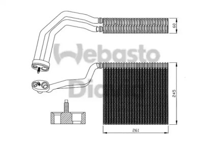 Испаритель WEBASTO 82D0526139MA