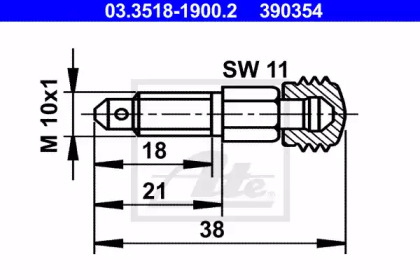 Вентиль воздушного клапана ATE 03.3518-1900.2